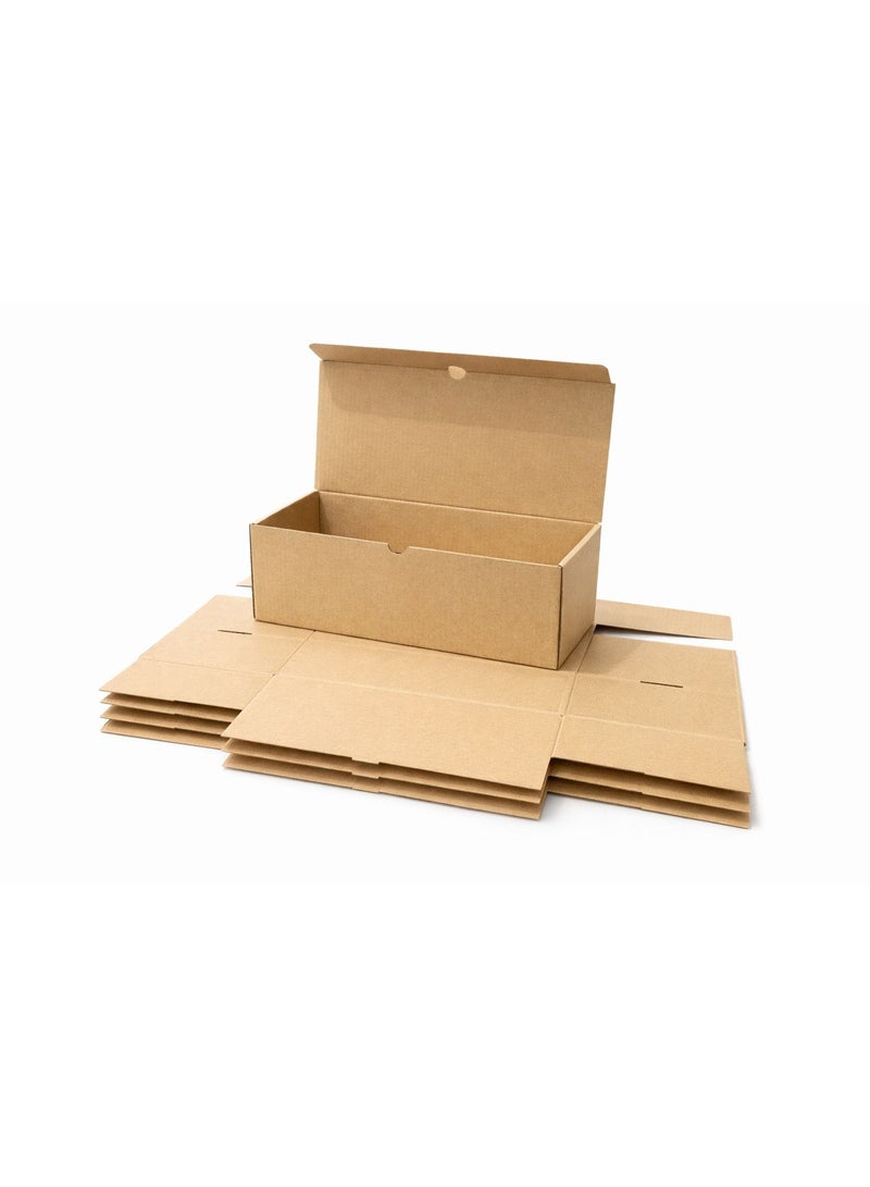 Set of 5 Cardboard Packaging Boxes – Size 36 × 25 × 15 cm – Strong Foldable Shipping and Storage Boxes Easy to Assemble - Image 1